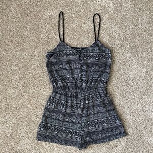 Forever 21 Abstract Tribal Print Romper